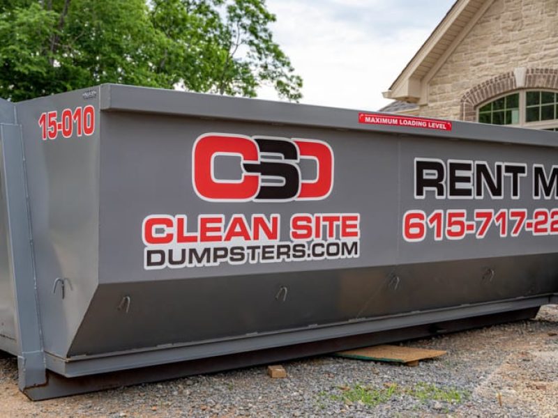 15 Yard Dumpster - Clean Site Dumpsters Nashville, TN - Residential And Commercial Dumpster Rental